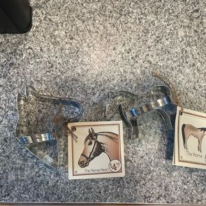 Silver Horse Head Cookie Cutter Set